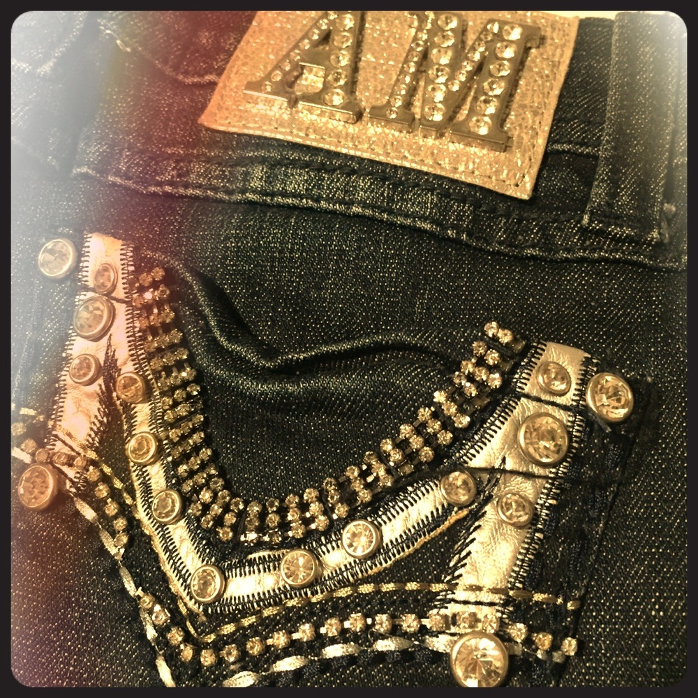 Skinny Jeans with crystals